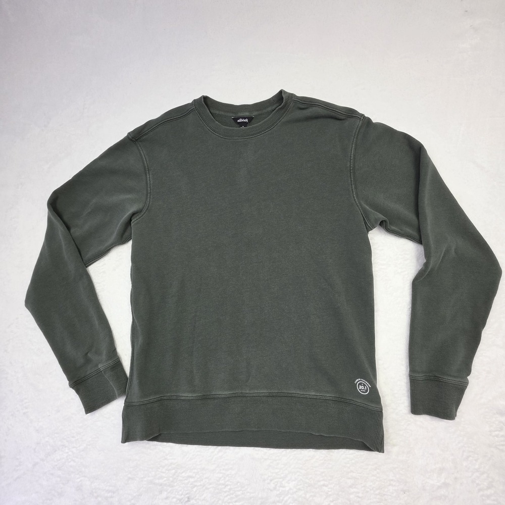 Allbirds Green Crewneck Sweatshirt Mens Medium Merino Blend Casual Pullover